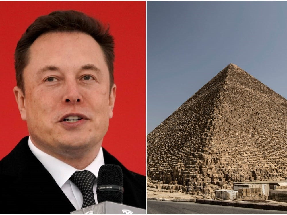 特斯拉CEO马斯克：金字塔建造者是埃及