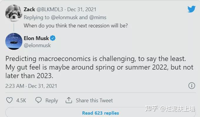 全球首富马斯克预言22年经济危机